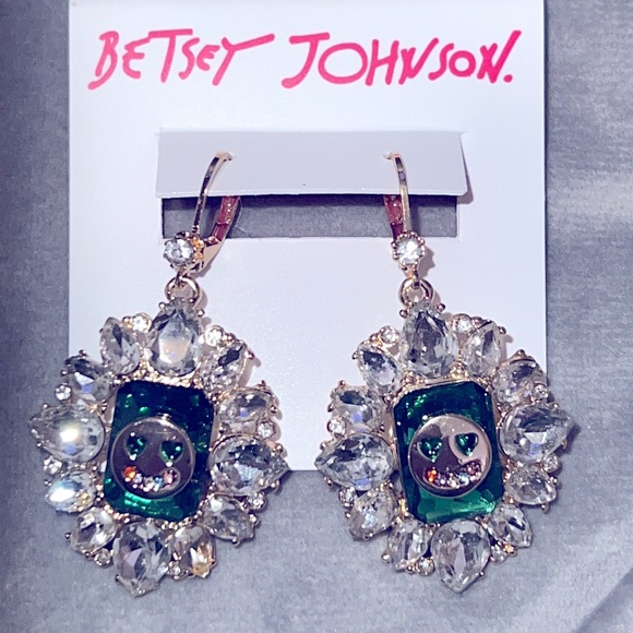 New BETSEY JOHNSON
Smiley Stone Drop Earrings - Picture 4 of 5